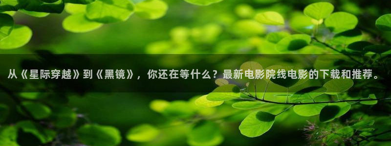 羞羞影院欧美：从《星际穿越》到《黑镜》，你还在等什么？最新电影院线电影的下载和推荐。